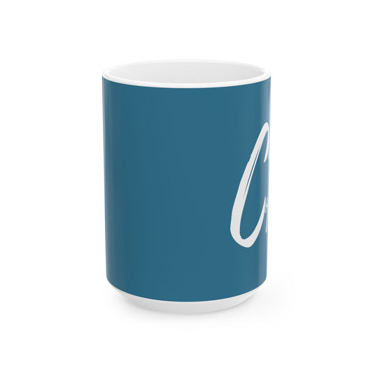 Christ and Coffee | Christian Coffee Mug Blue
