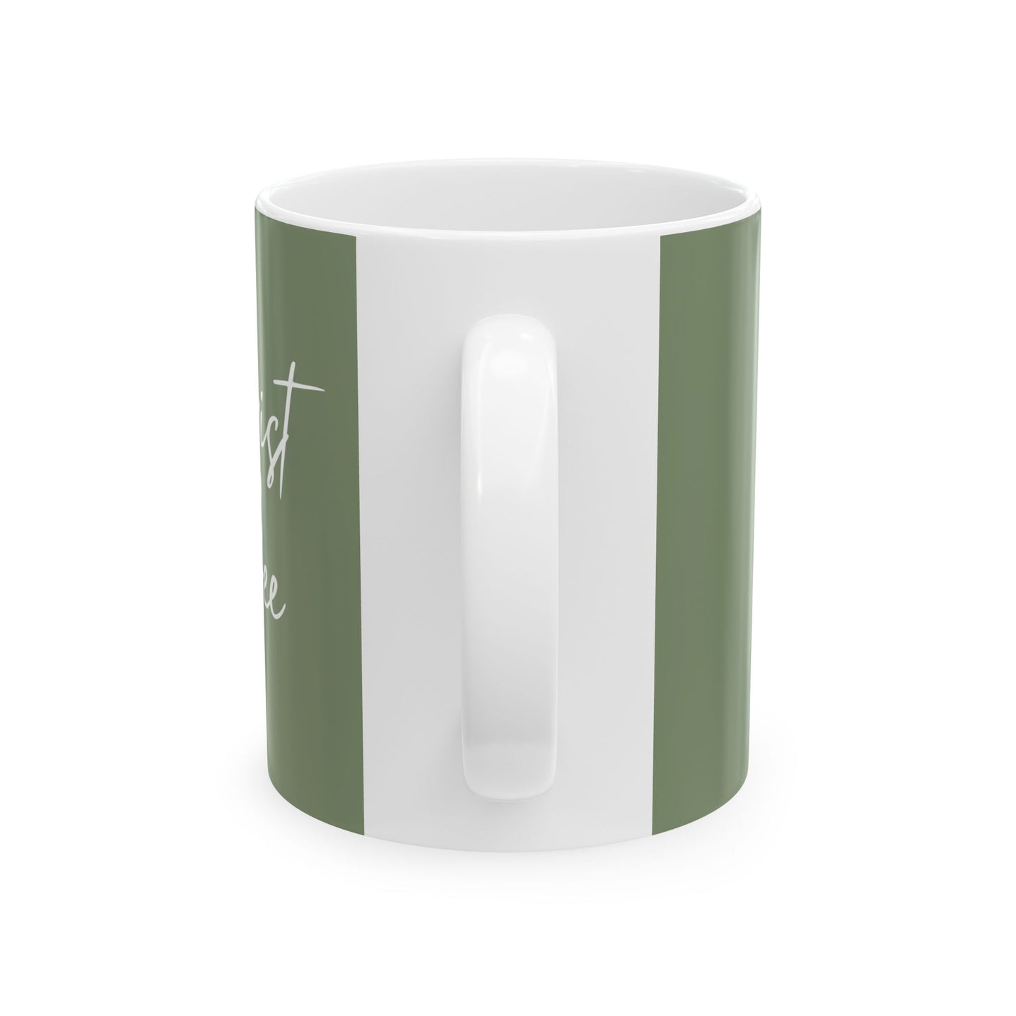 Christ and Coffee | Christian Coffee Mug Green