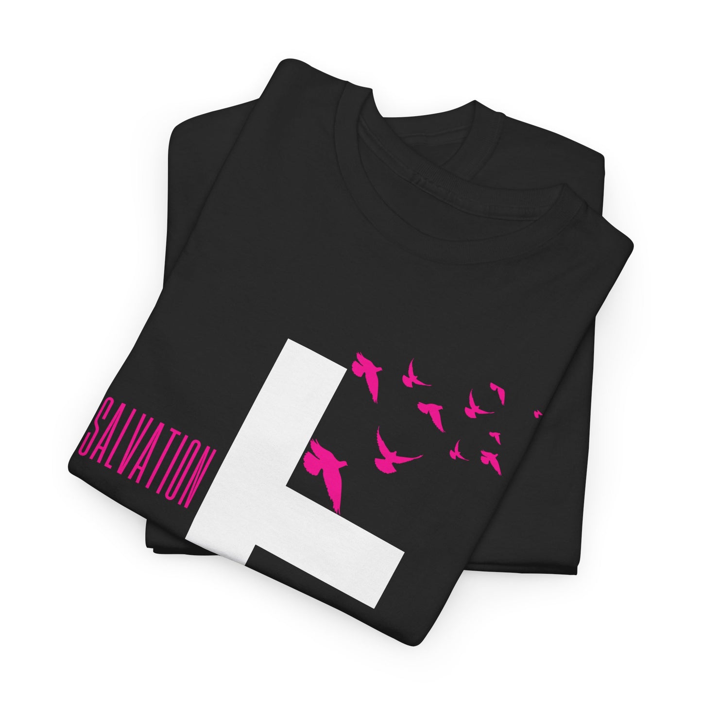 Pink Salvation Cross Shirt — Christian T-shirt
