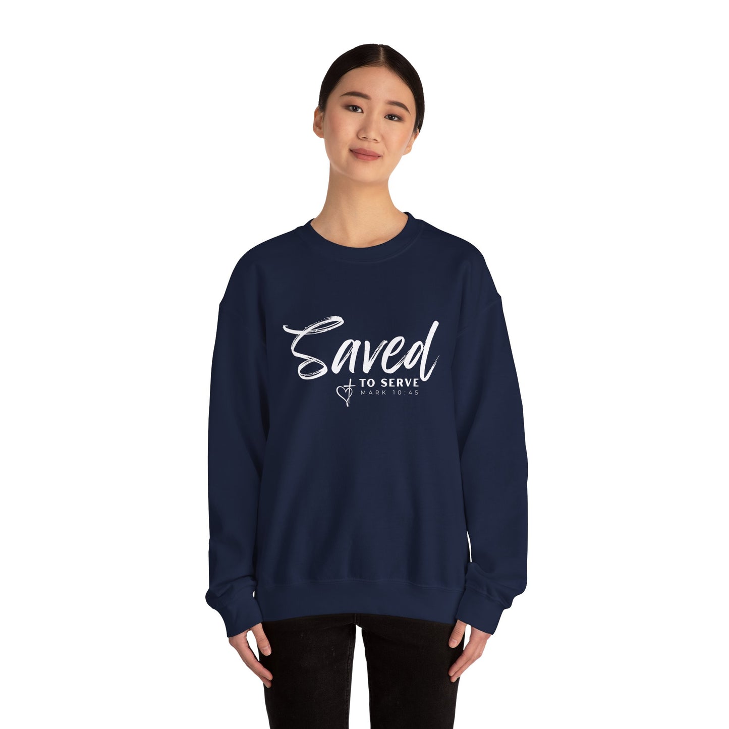 Saved to Serve Crewneck Sweatshirt - Unisex Heavy Blend