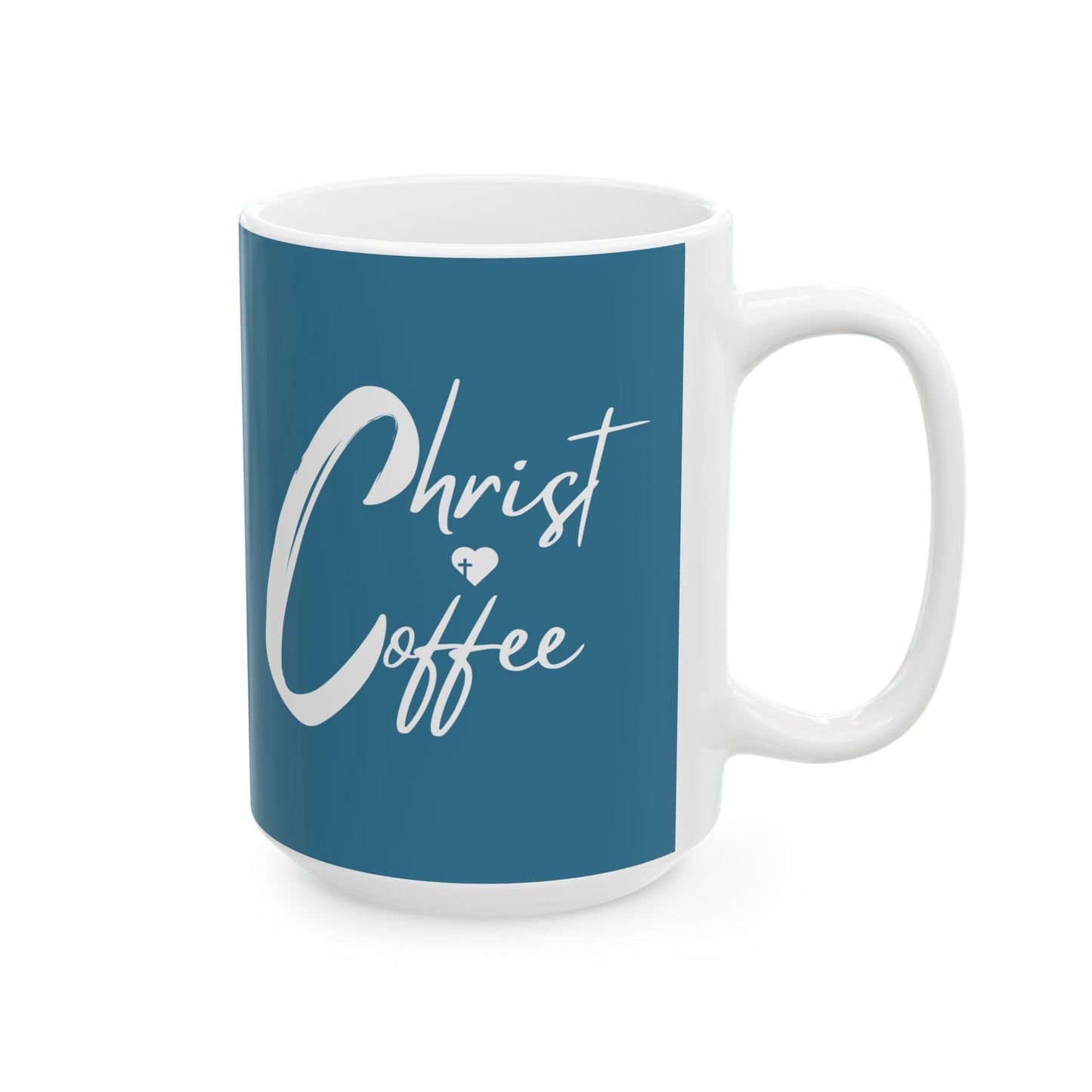 Christ and Coffee | Christian Coffee Mug Blue
