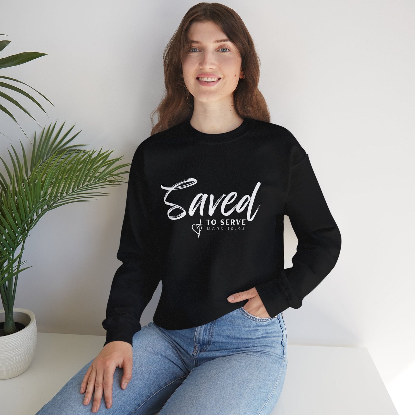 Saved to Serve Crewneck Sweatshirt - Unisex Heavy Blend