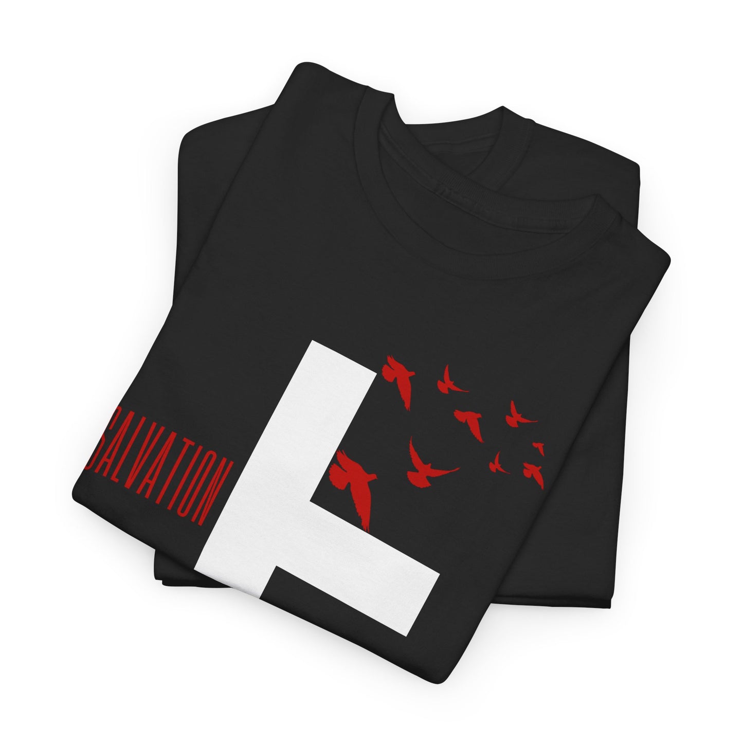 Red Salvation Cross Shirt — Christian T-shirt