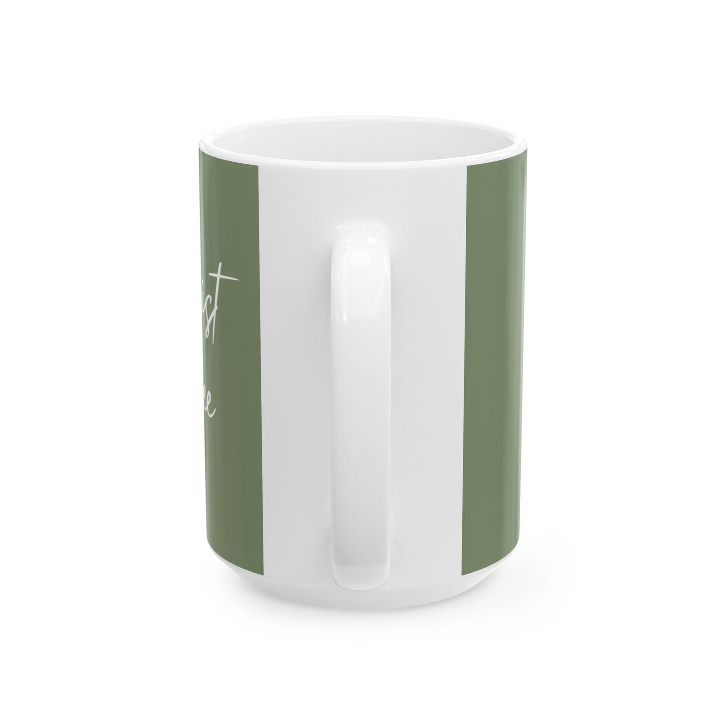 Christ and Coffee | Christian Coffee Mug Green