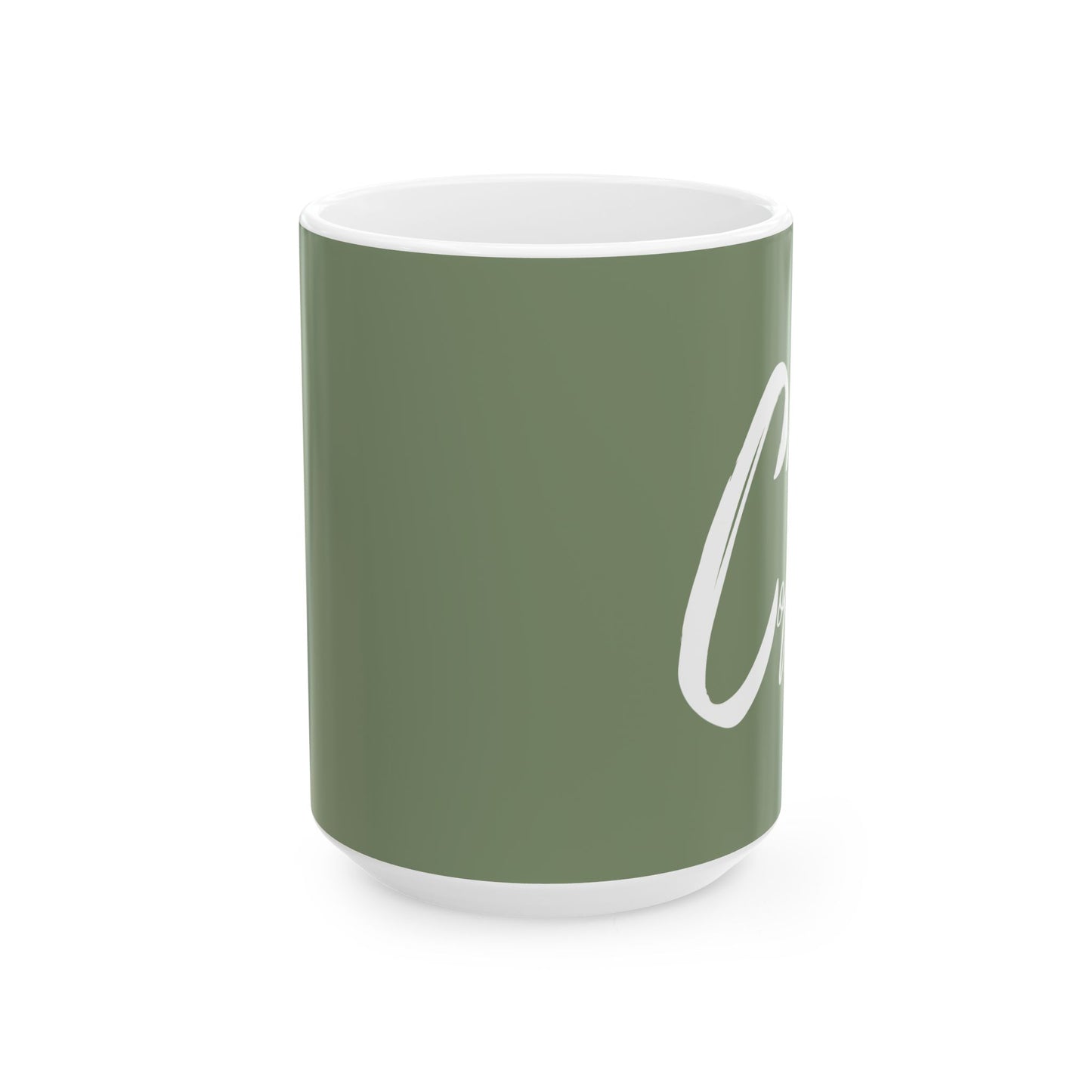 Christ and Coffee | Christian Coffee Mug Green