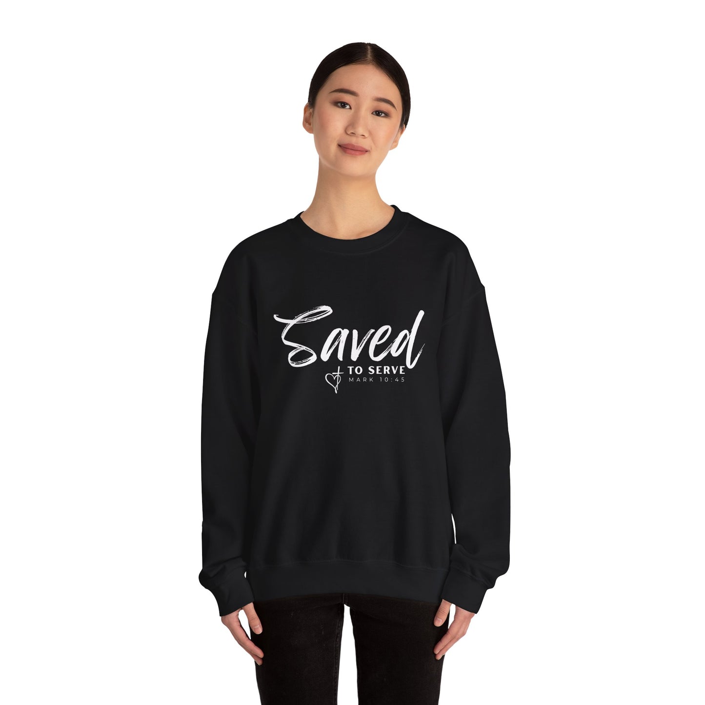 Saved to Serve Crewneck Sweatshirt - Unisex Heavy Blend