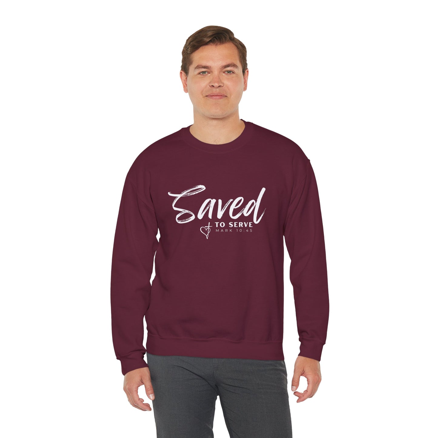 Saved to Serve Crewneck Sweatshirt - Unisex Heavy Blend