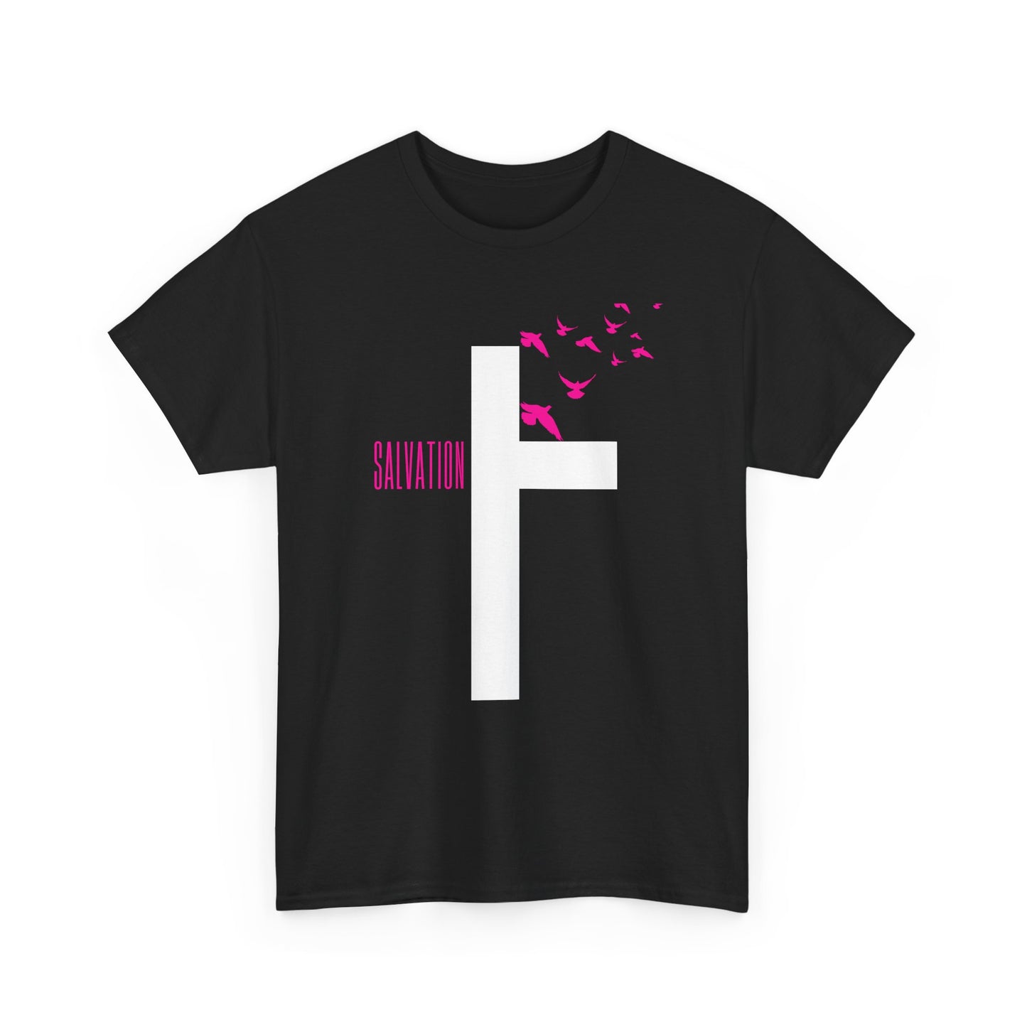 Pink Salvation Cross Shirt — Christian T-shirt