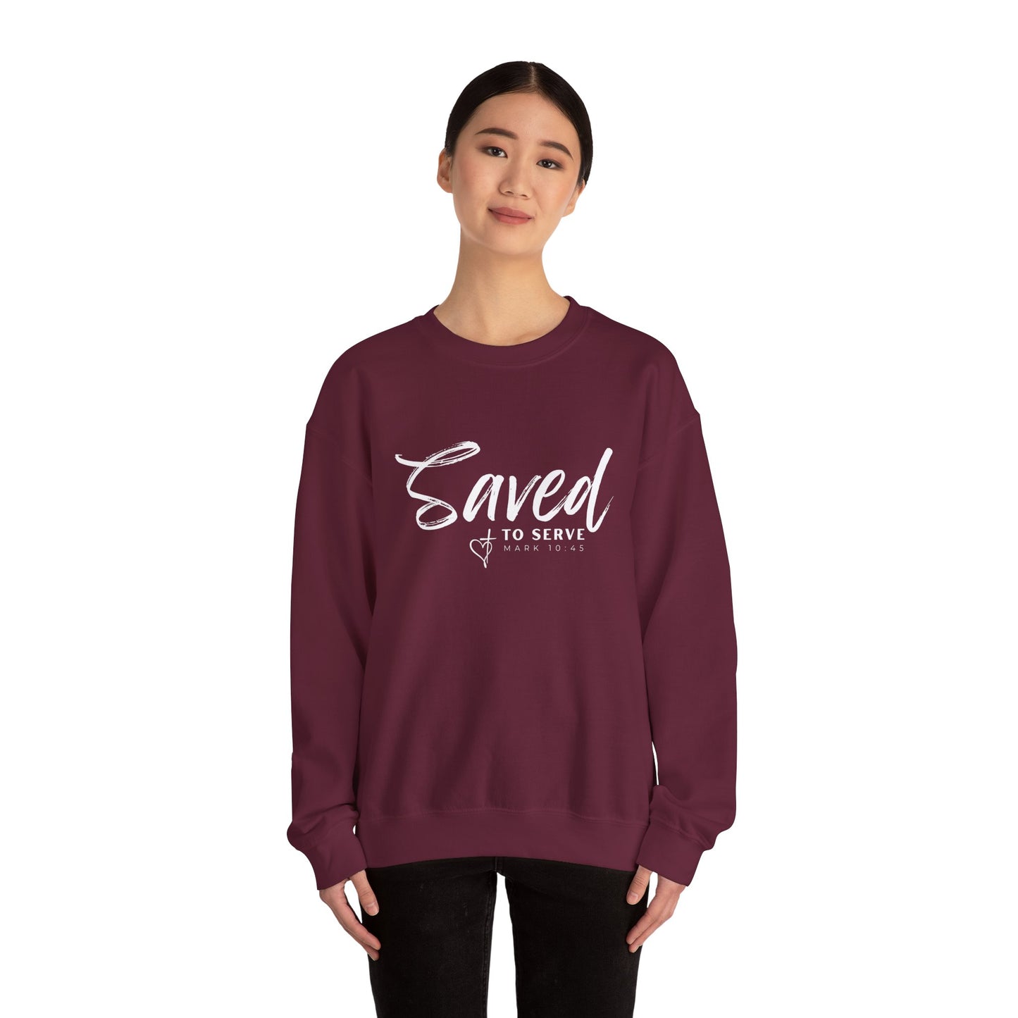 Saved to Serve Crewneck Sweatshirt - Unisex Heavy Blend