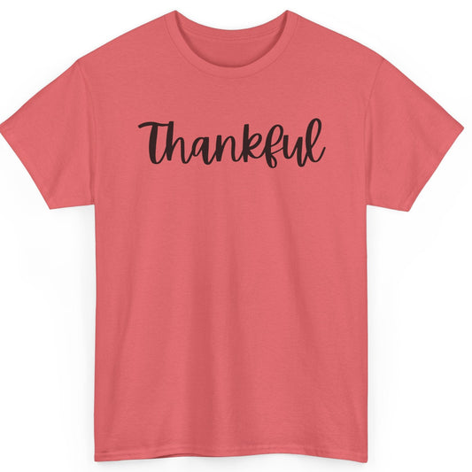 Coral Christian T-shirt front view. 